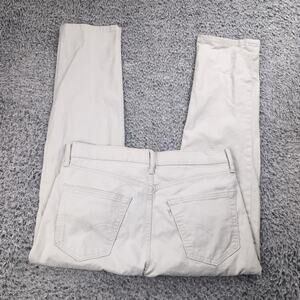 Levis 502 Jeans Men 33x32 Beige Denim Light Wash Straight Leg Chore Distressed